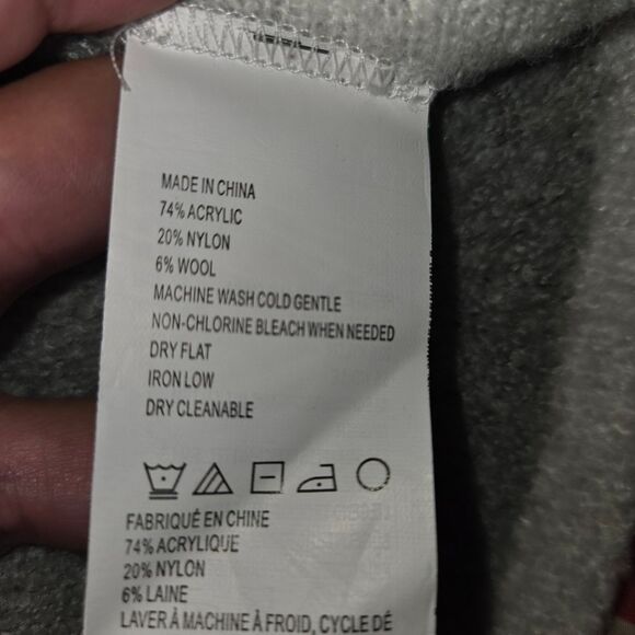 Prana Alberta Reversible Wool Blend Shawl Open Front Cardigan Sweater Size XL - Picture 8 of 8